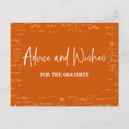 Orange Advice and Wishes for the Graduate  エンクロージャーカード
