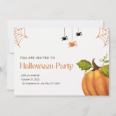 Orange and Beige Illustrative Happy Halloween (正面)