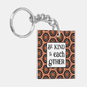 Orange and Black BE KIND  キーホルダー (正面左)