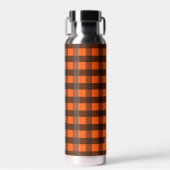 Orange and Black Checker ウォーターボトル (正面)