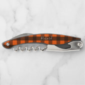 Orange and Black Checker ソムリエナイフ (裏面)