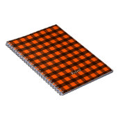 Orange and Black Checker ノートブック (右側)