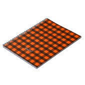 Orange and Black Checker ノートブック (左側)