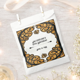 Orange and Black Gated Rose Princess Birthday  フェイバーバッグ