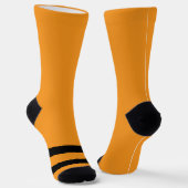 Orange and Black Ghost and Cat Crew Socks ソックス (傾斜あり)