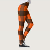 Orange and Black Guingham レギンス (右)