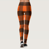 Orange and Black Guingham レギンス (裏面)