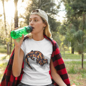 Orange And Black Lizard T-Shirt Tシャツ