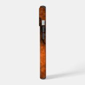 Orange and Black Smoke iPhone 15ケース (左側面)