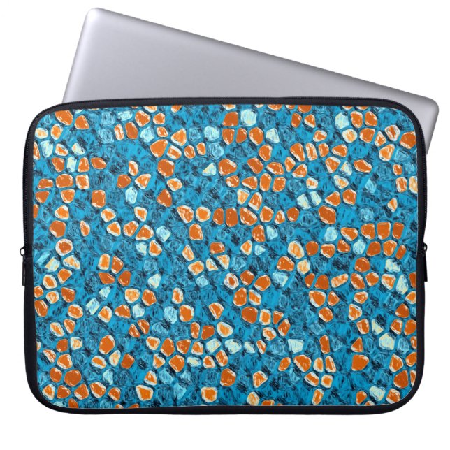 Orange and Blue ラップトップスリーブ (正面)