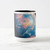 Orange and Blue Planet ツートーンマグカップ (中央)