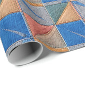 orange and blue quilt ラッピングペーパー (ロールコーナー)