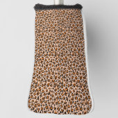 Orange and Brown Leopard Print ゴルフヘッドカバー (回転90)