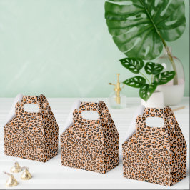 Orange and Brown Leopard Print フェイバーボックス