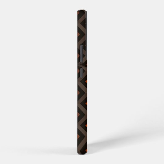 Orange and Brown Zigzag Pattern Samsung Galaxyケース (右側面)