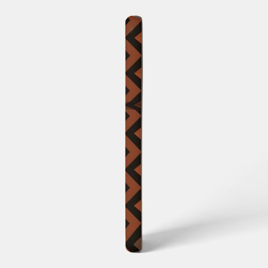 Orange and Brown Zigzag Pattern Samsung Galaxyケース (左側面)