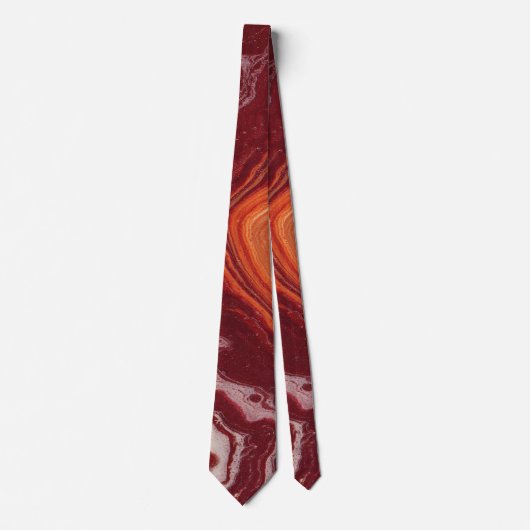 orange and burgundi fluid ネクタイ (正面)