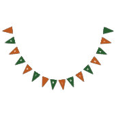 Orange And Green Happy Birthday バンティングフラッグ (全)