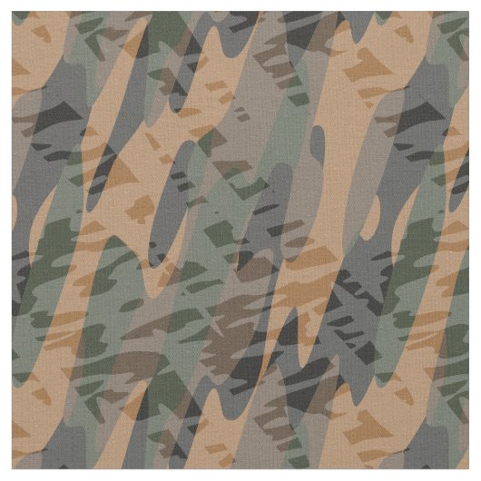 orange and green textured camo ファブリック (クローズアップ)