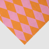 Orange and Pink Harlequin Checkered Design  薄葉紙 (詳細)