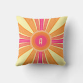 Orange and Pink Sunshine クッション (裏面)