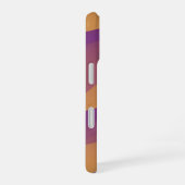 Orange and Purple Abstract Wave Pattern iPhone 16ケース (右側面)