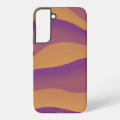 Orange and Purple Abstract Wave Pattern Samsung Galaxyケース (裏面)