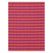Orange and Purple Harlequin Checkered Design  テーブルクロス (正面)
