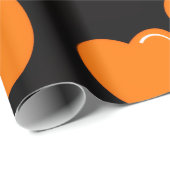 orange and purple heart pattern ラッピングペーパー (ロールコーナー)