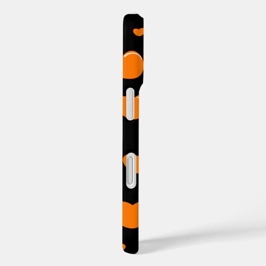 orange and purple hearts polka dots Case-Mate iPhoneケース (裏面 / 右)