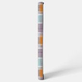 Orange and Purple Plaid Pattern Monogram Samsung Galaxyケース (左側面)