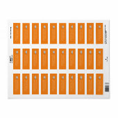 Orange and Silver Graduation ラベル (フルシート)