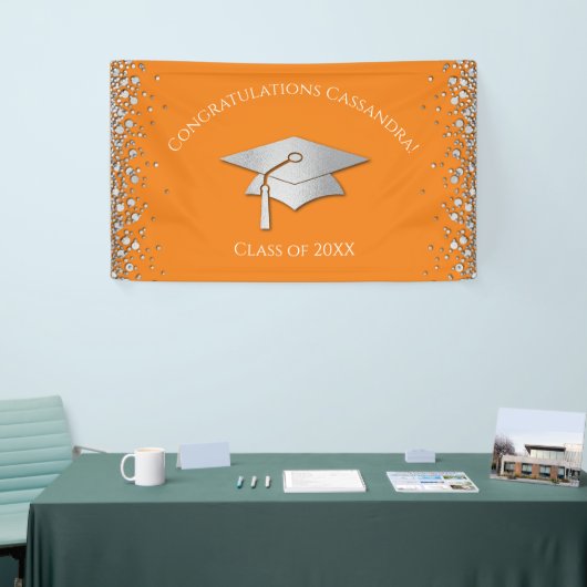Orange and Silver Graduation 横断幕 (トレードショー)