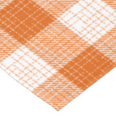 Orange and White Bold Checkered Plaid Design  テーブルクロス (アングル)