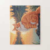 Orange and White Cat ジグソーパズル (縦)
