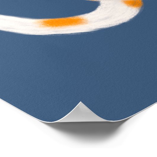 Orange and White Cat Poster ポスター (角)