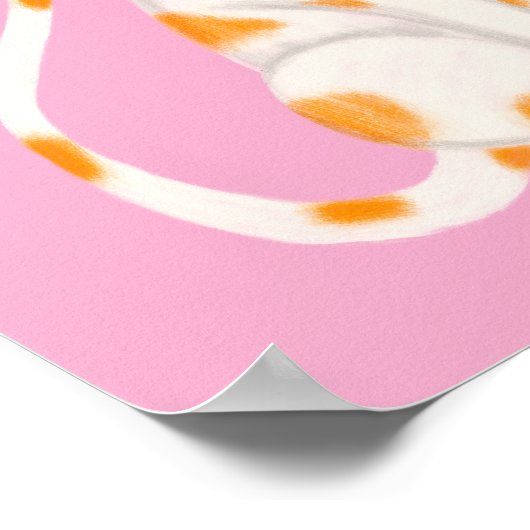 Orange and White Cat Posters ポスター (角)