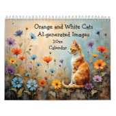 Orange and White Cats AI-generated Images カレンダー (カバー)
