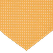 Orange and White Polka Dots テーブルクロス (アングル)