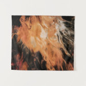 Orange and white smoke タペストリー (正面(横))