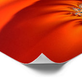 Orange and Yellow Fractal Zoom ポスター (角)