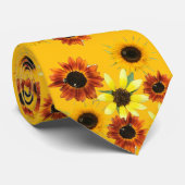 Orange and Yellow Sunflowers Neck Ties ネクタイ (ロール)