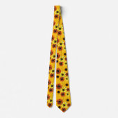 Orange and Yellow Sunflowers Neck Ties ネクタイ (裏面)