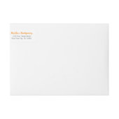 Orange Argyle Miners Wrap Around Label ラップアラウンドラベル (正面)