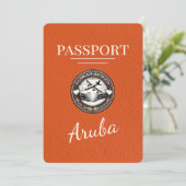 Orange Aruba Passport日付の保存 セーブザデート (スタンド正面)