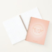 Orange Aura Message Notebook ノートブック (内部)