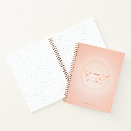 Orange Aura Message Notebook ノートブック (内部)