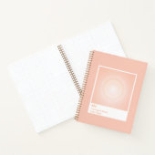 Orange Aura Swatch Angel Number ノートブック (内部)