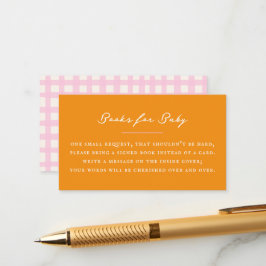 Orange Baby Book Request エンクロージャーカード
