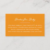 Orange Baby Book Request エンクロージャーカード (正面)